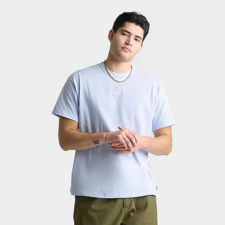 Nike Men's Sportswear Premium Essentials Futura T-Shirt in Hydrogen Blue Size: Small