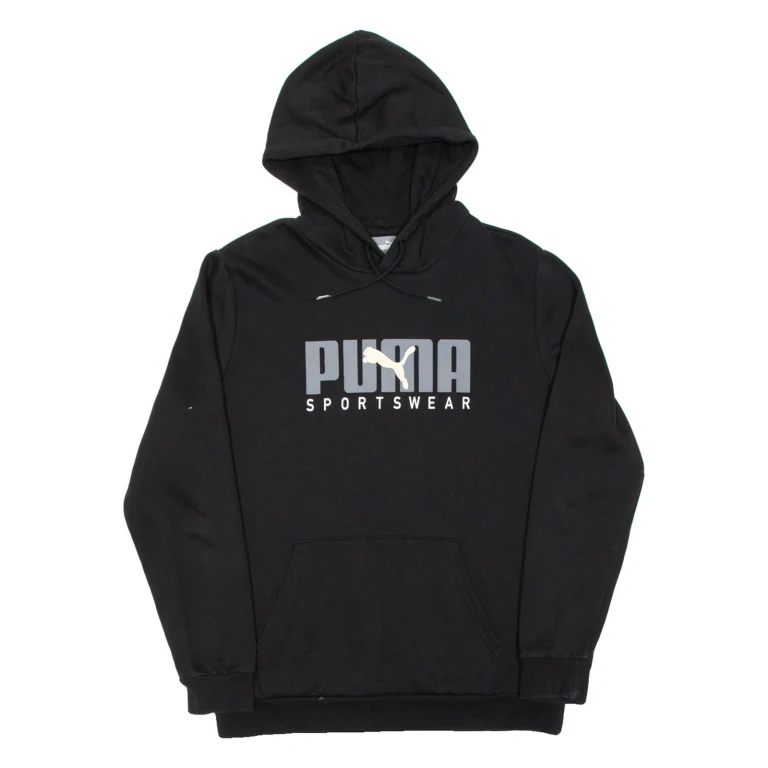 PUMA Mens Black Hoodie M