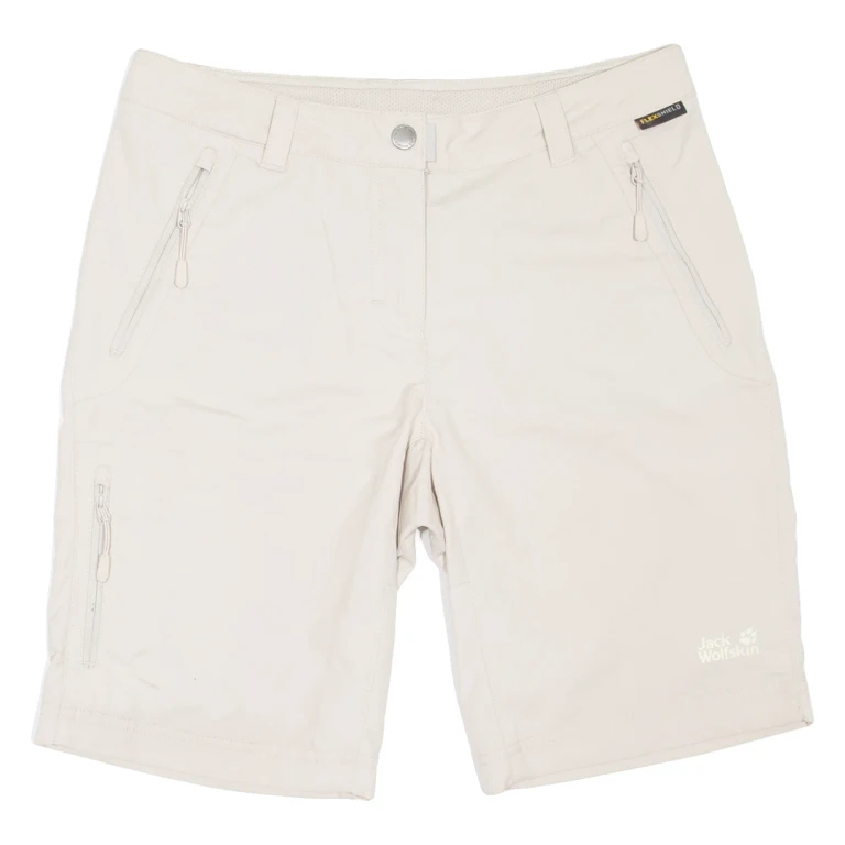 JACK WOLFSKIN Outdoor Womens Casual Shorts Beige UK 8 W28