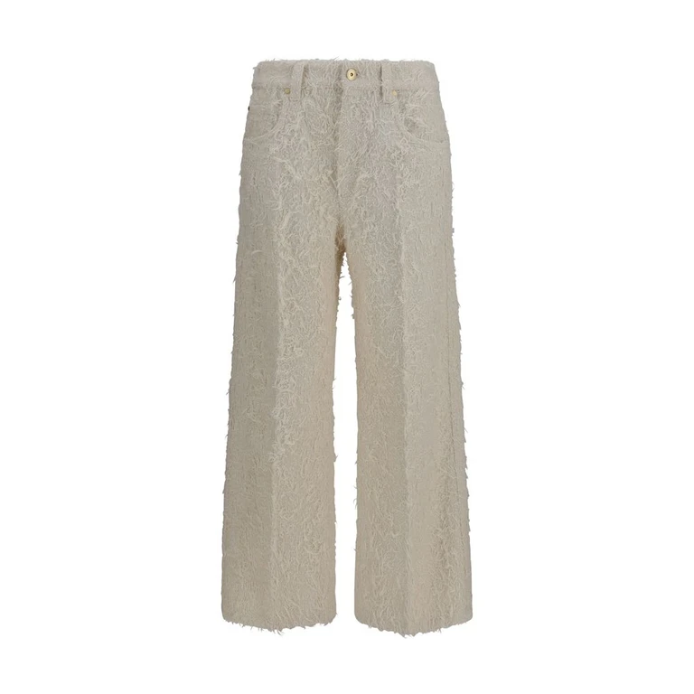 Brunello Cucinelli Beige Cotton Cropped Pants - Women