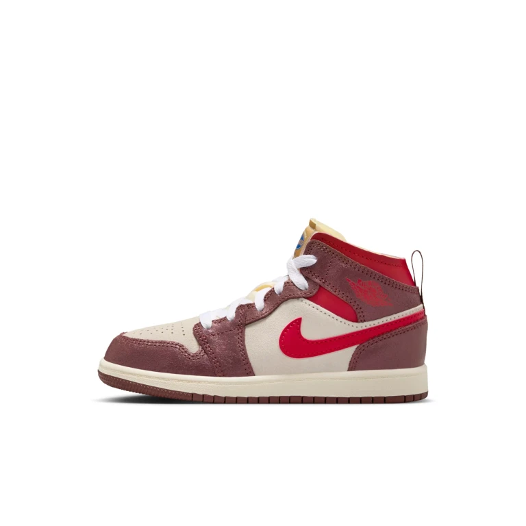 Preschool Retro 1 Mid Se 'Bread Butter & Sole' Sneakers