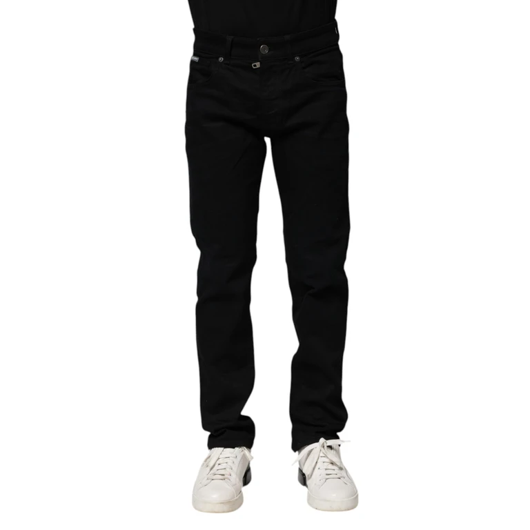 Dolce & Gabbana Black Cotton Skinny Denim Jeans Elastane Clothing - Men