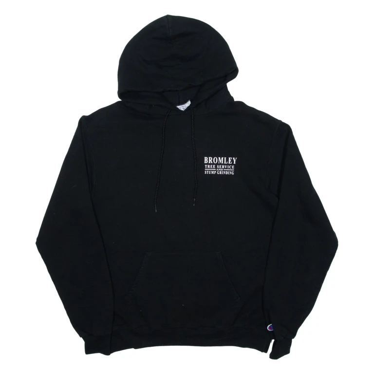 CHAMPION Bromley Tree Service Mens Black Hoodie USA M