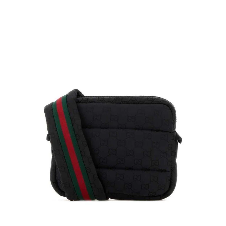 Black Fabric Crossbody Bag Blkblkblkvrv Borse A Tracolla