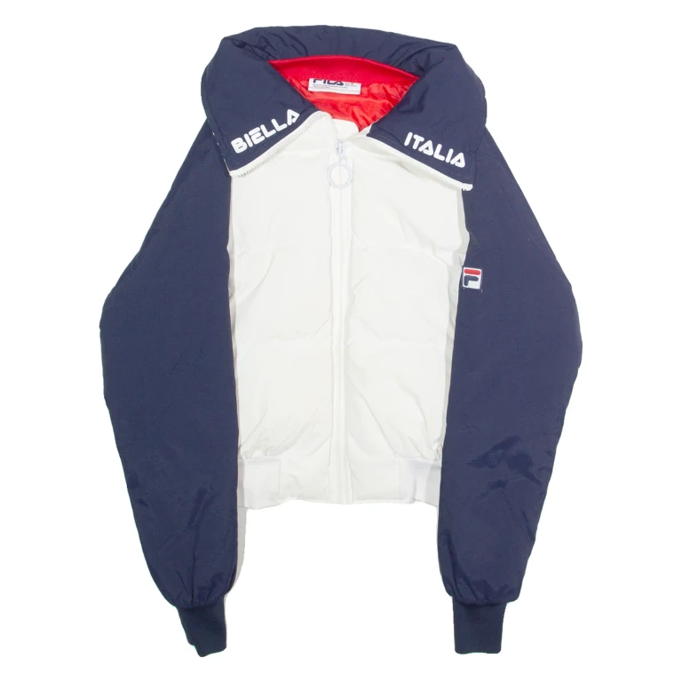 FILA Womens Puffer Jacket White XS