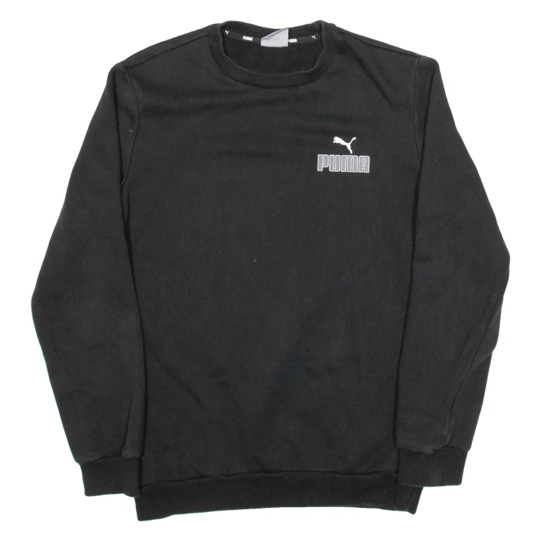 PUMA Womens Sweatshirt Black XS