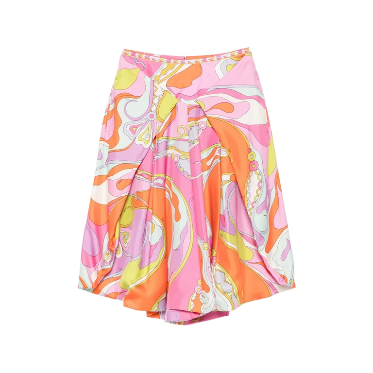 Iride-print Silk Trousers