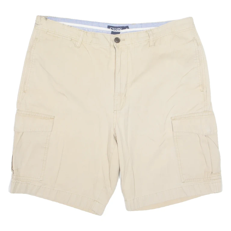 CHAPS Mens Cargo Shorts Beige L W36
