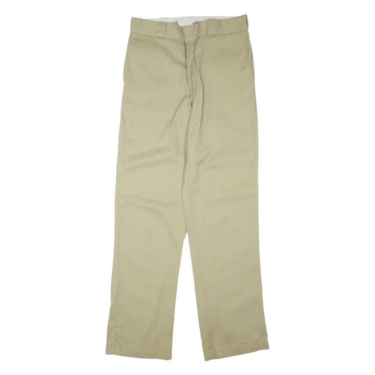 DICKIES Mens Trousers Beige Regular Straight W32 L34