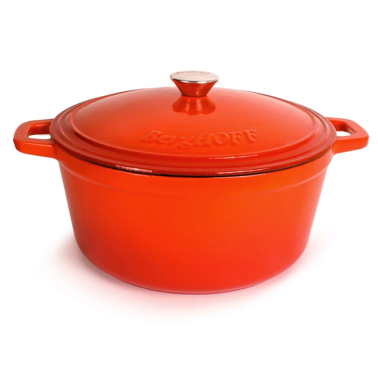 Neo Cast Iron 7qt. Round Dutch Oven 11" with Lid, Orange