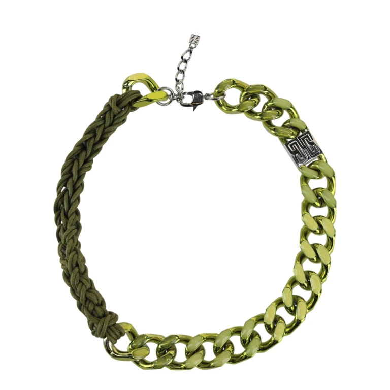 Mixed Medium Chain-Link Necklace