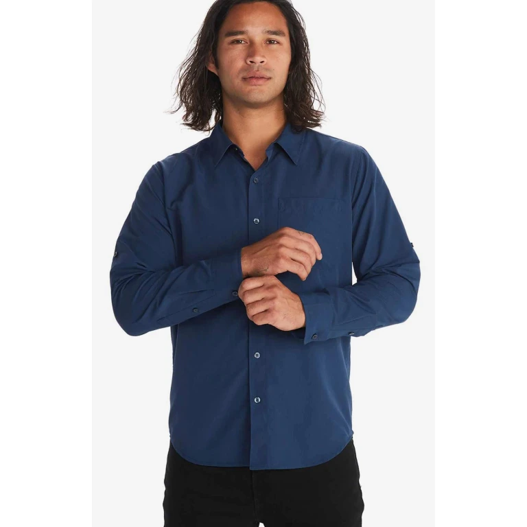 Men's Aerobora Ls Long Sleeve Button Down Upf 25 Shirt