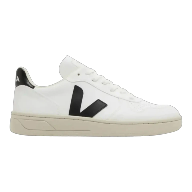 V-10 Women White Black Sneakers