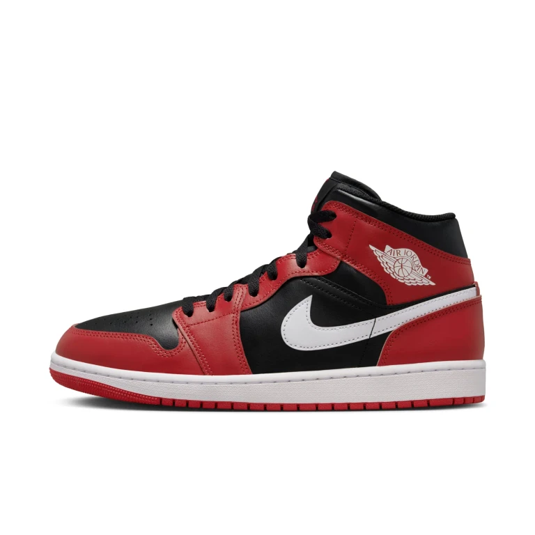 Men's Retro 1 Mid 'Gym Red Black White 2024' Sneakers