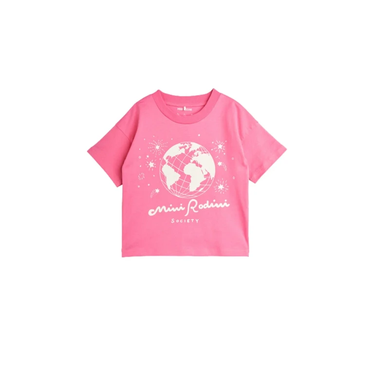 Mini Rodini Society T-shirt Pink