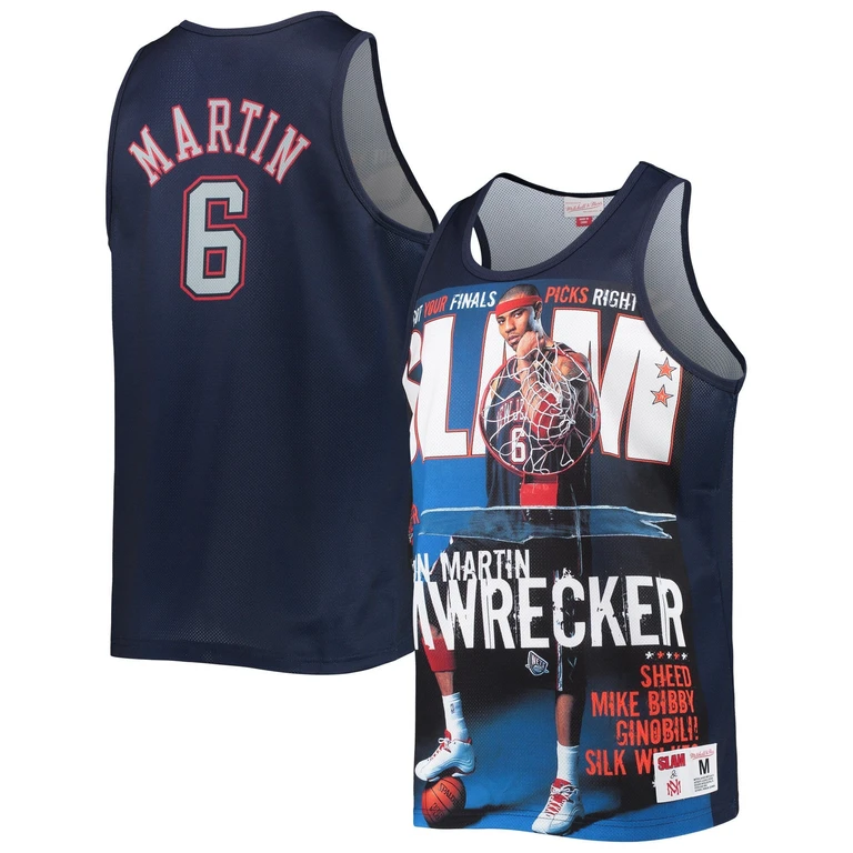 Men's Slam Sublimated Tank Nets Kenyon Martin Tank Tops