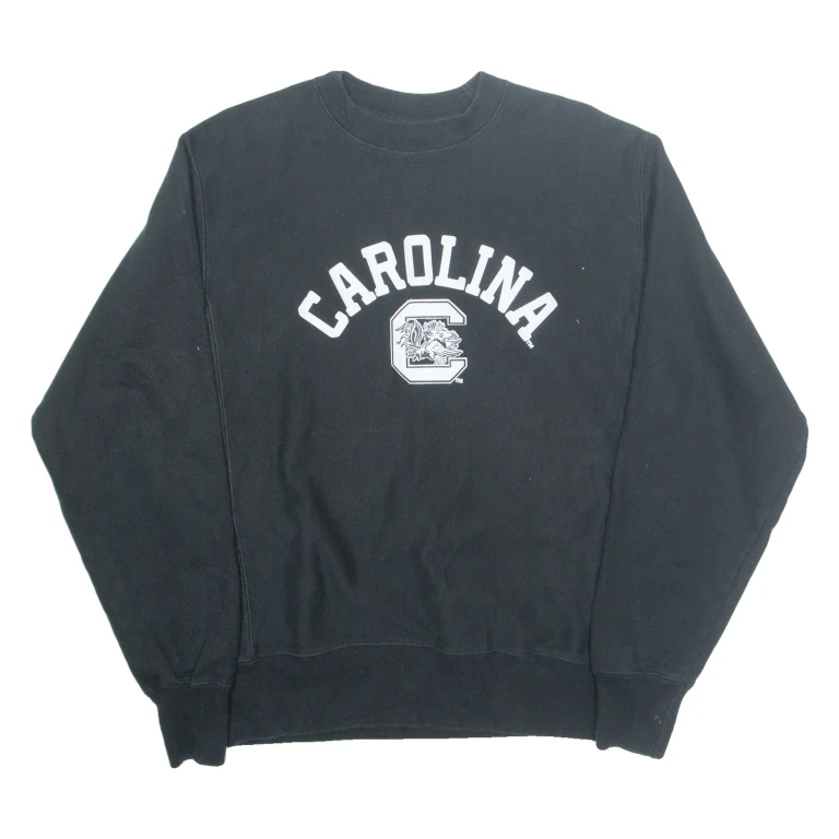 CHAMPION REVERSE WEAVE Carolina Mens Sweatshirt Black USA M