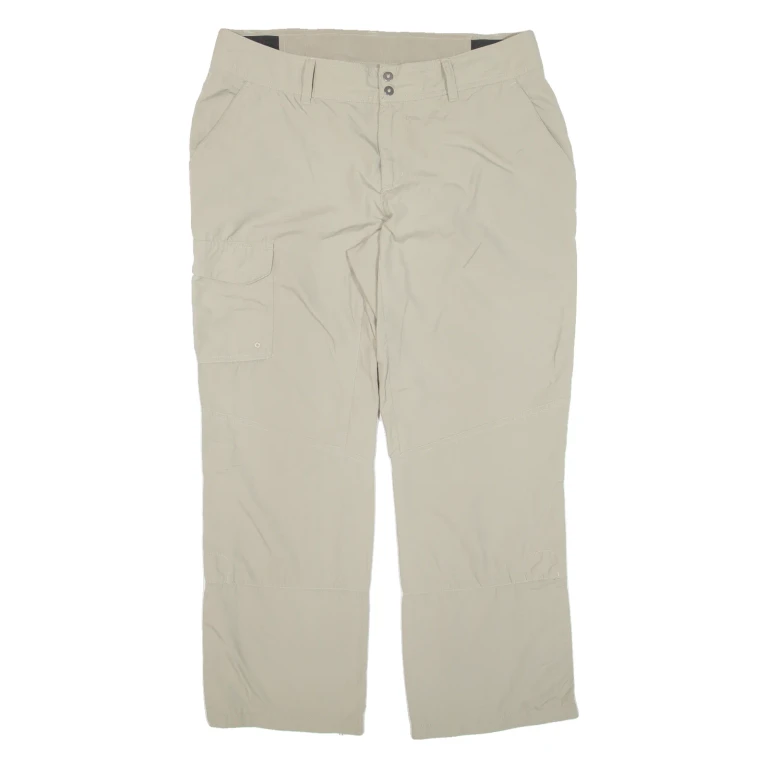 COLUMBIA Womens Trousers Green Relaxed Straight Nylon W34 L26