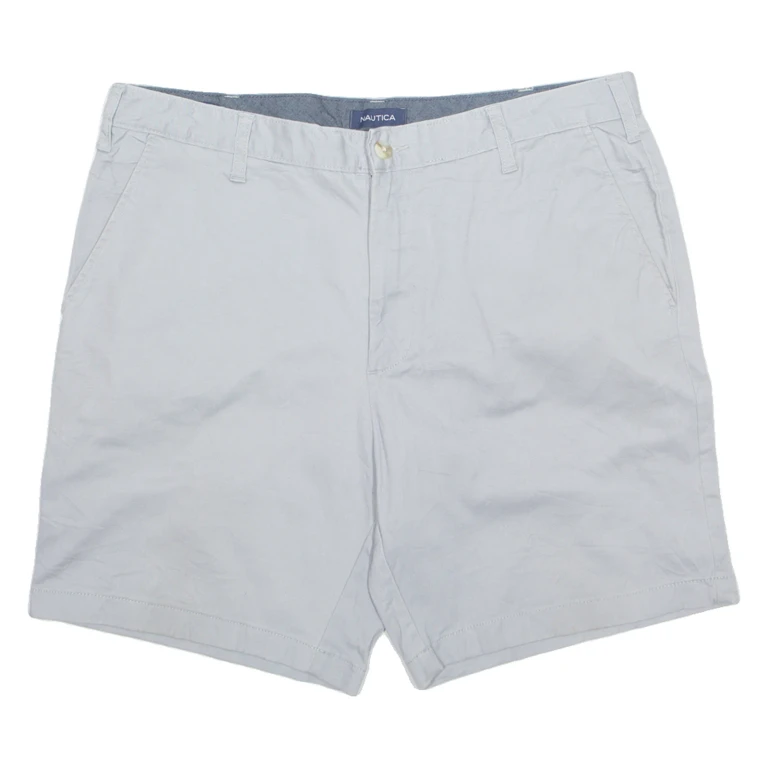NAUTICA Mens Chino Shorts Grey L W36