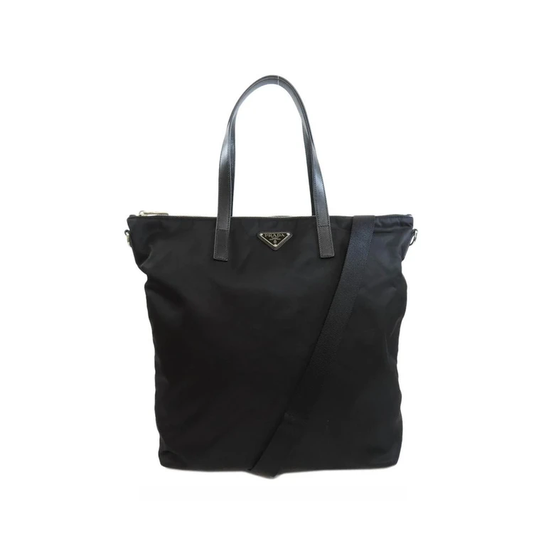 Prada Black Nylon Tote Bag - Women