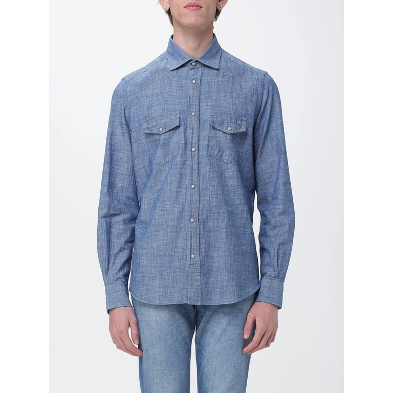 Shirt Men color Blue (X75CAMA09TS0I18519N)