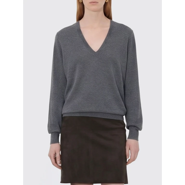LOULOU DE SAISON Sweater Woman color Grey (JULIOLDSANTHRACITEMELANGE)