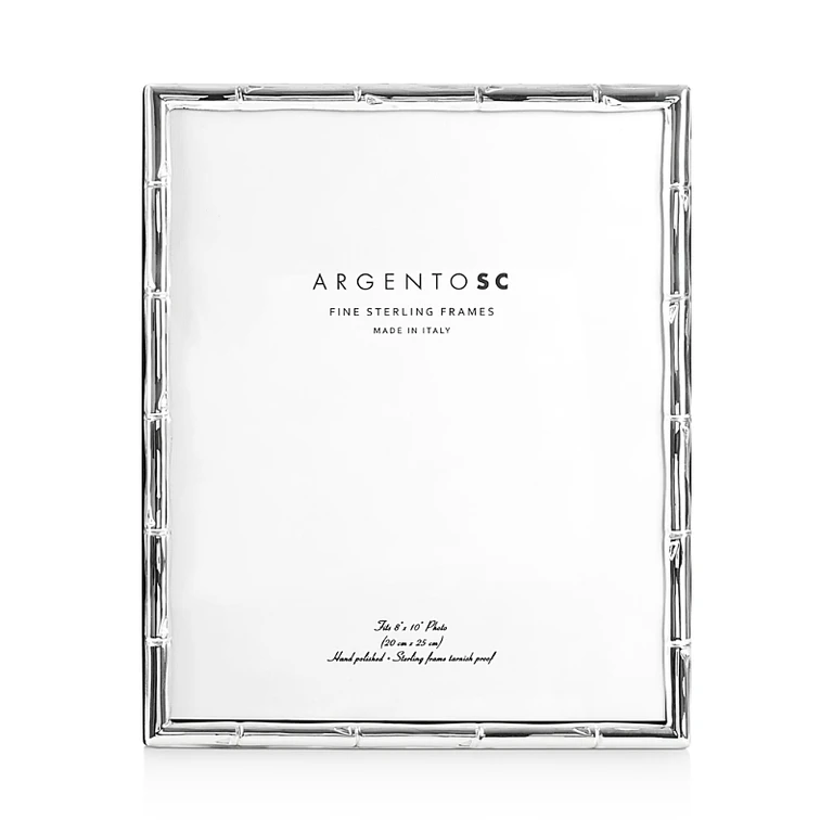 Argento Sc Bamboo Sterling Silver Frame, 8 x 10