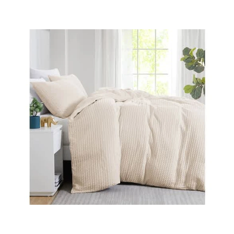 Cotton Waffle Weave Duvet Cover Set