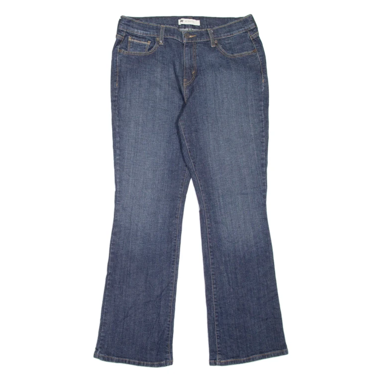 LEVI'S 515 Womens Jeans Blue Regular Bootcut Stone Wash W32 L31