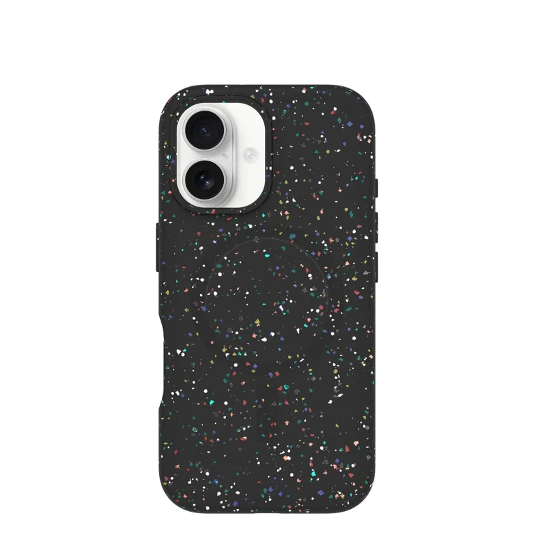 Core Series for MagSafe for iPhone 16 - Carnival Night Black Sleek Rubber Design Smooth Finish Camera Bumpers and Protective Screen Lip