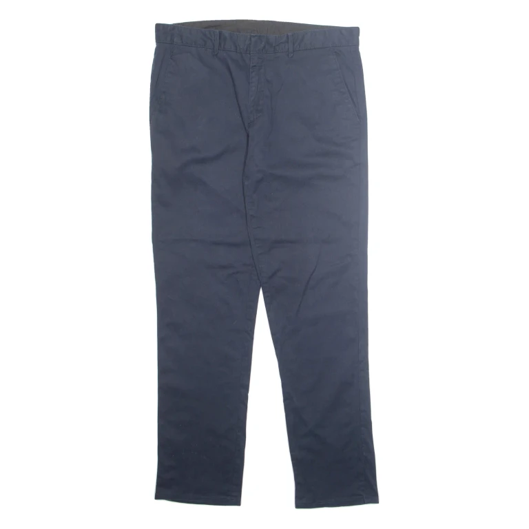 CALVIN KLEIN Chino Mens Trousers Blue Slim Straight W33 L32