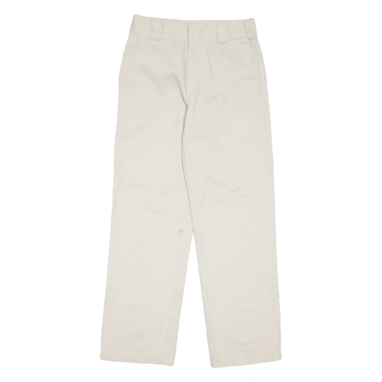 DICKIES Chino Mens Trousers Beige Regular Straight W26 L28