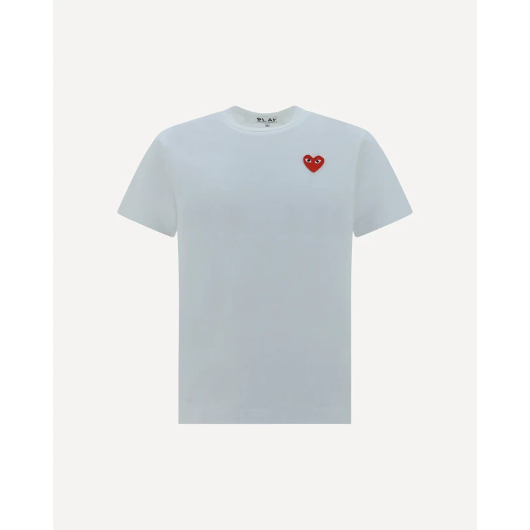 COMME DES GARÇONS PLAY Cotton T-shirt with patch Male L