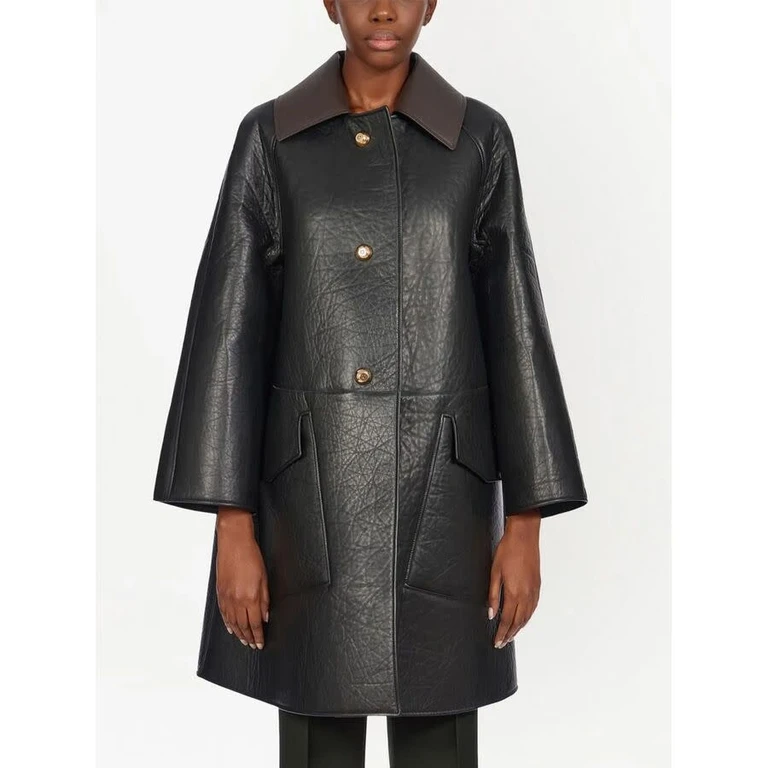 Ferragamo Leather-Coat