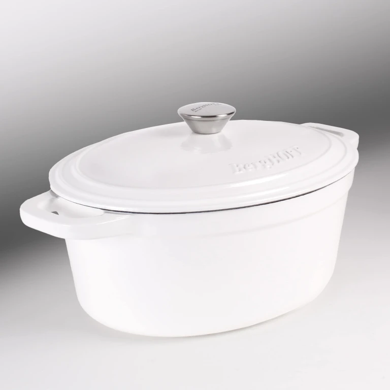 Neo Cast Iron 8qt. Oval Dutch Oven 13" with Lid, White