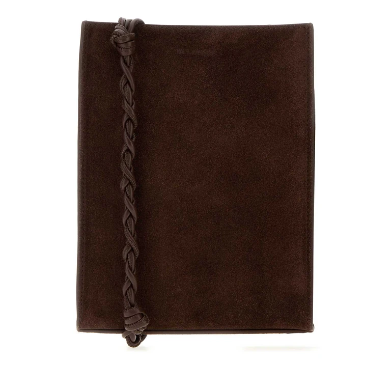 Brown Suede Small Tangle Shoulder Bag 601 Borse A Tracolla - Men