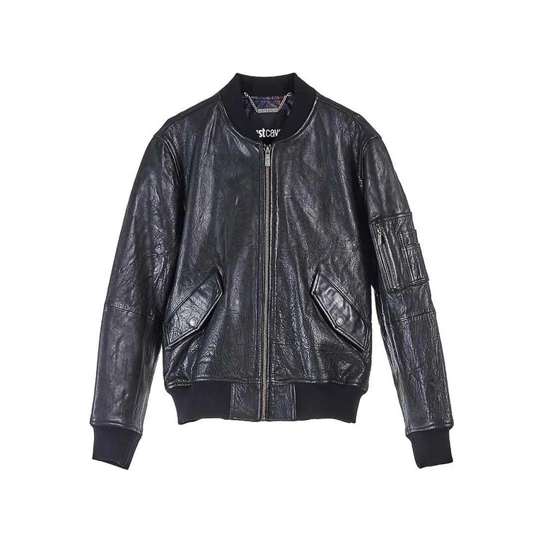 Just Cavalli Blouson En Cuir - Noir (77OAVP00CP017BLACK)