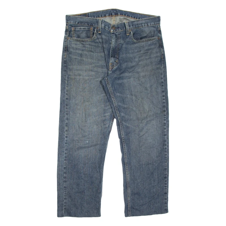 LEVI'S 559 Jeans Mens Blue Relaxed Straight Stone Wash W36 L27