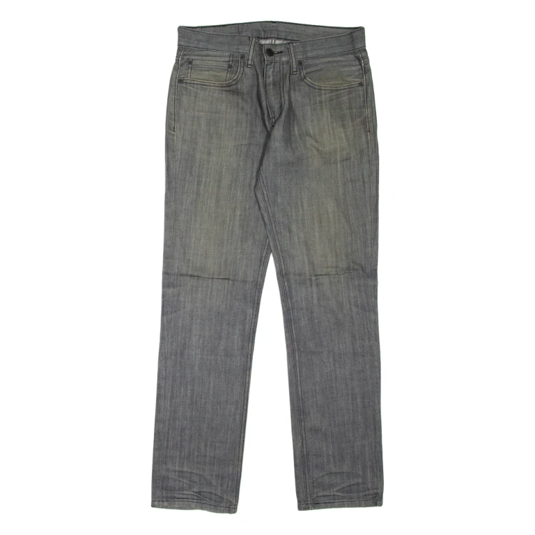 LEVI'S 511 Jeans Mens Grey Slim Straight Stone Wash W31 L32