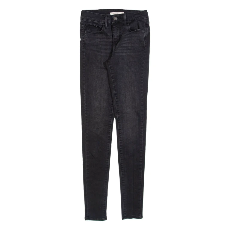 LEVI'S 710 Womens Jeans Grey Slim Skinny W24 L30