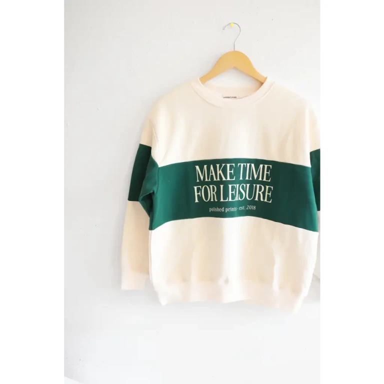 Make Time for Leisure Color Block Pullover Sweatshirt