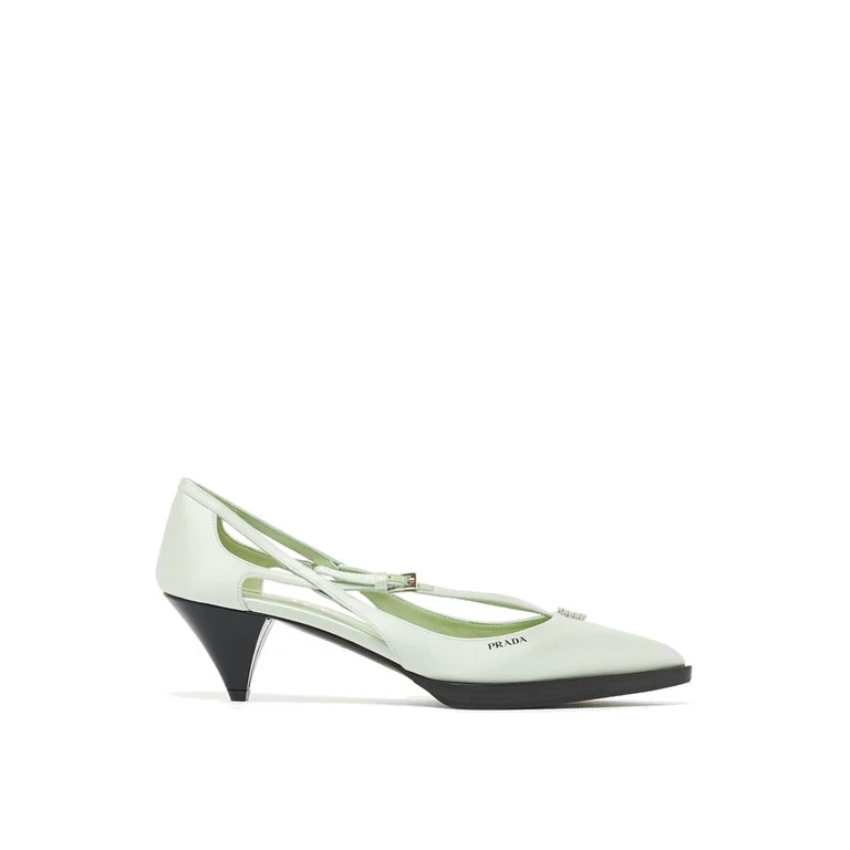 Bicolor Silk High Heel Pumps - Women