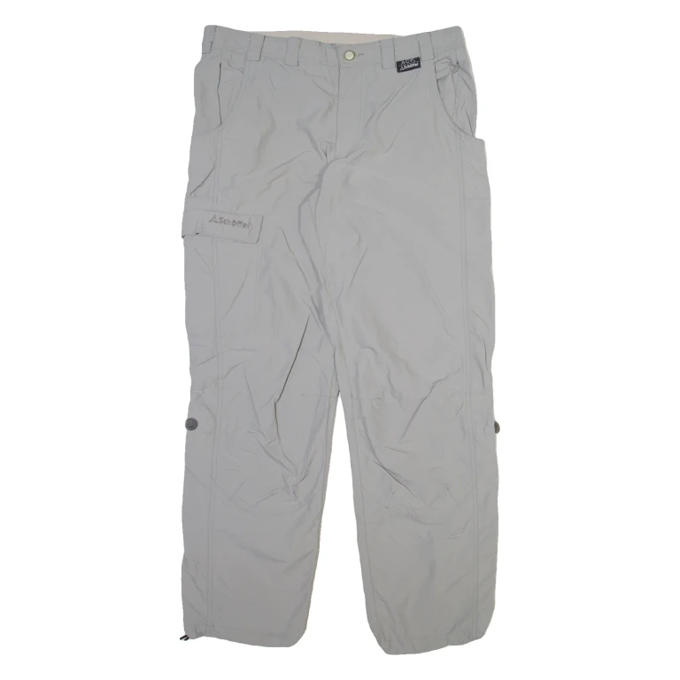 SCHOFFEL Outdoor Mens Trousers Grey Regular Straight W32 L29