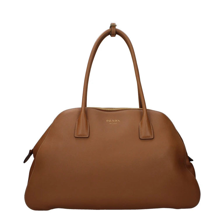 Prada Brown Leather Shoulder Bag - Women
