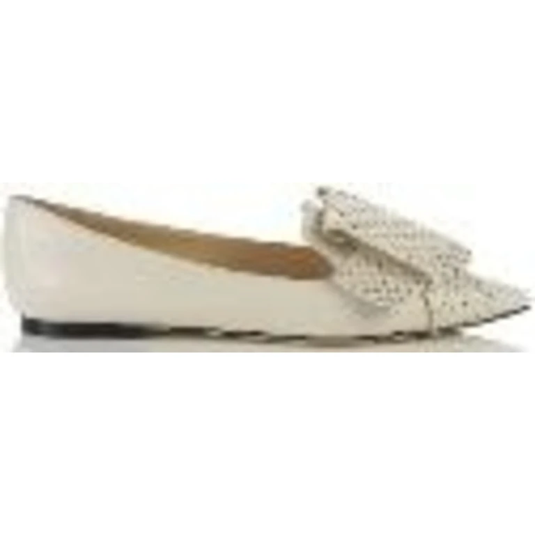 Gleam Studded Bow Flats