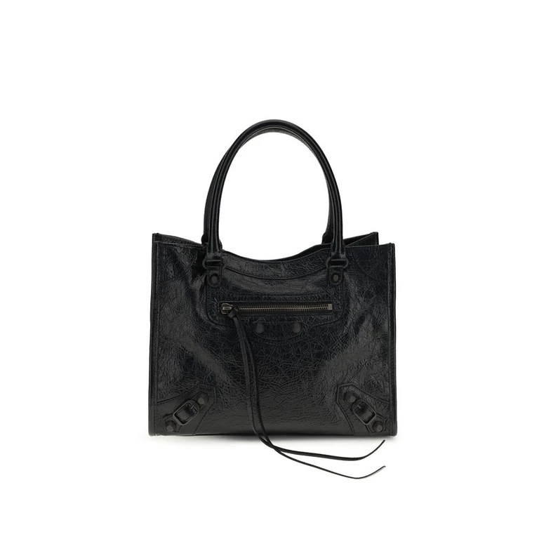 Balenciaga Black Lamb Ovis Aries Shoulder Bag - Women