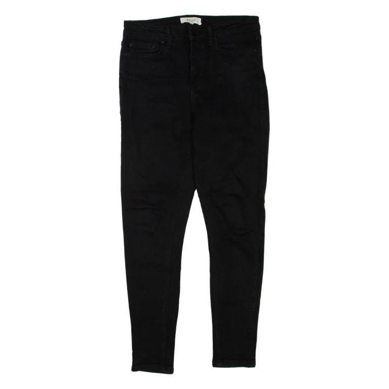 REISS Womens Jeans Black Regular Skinny W29 L29