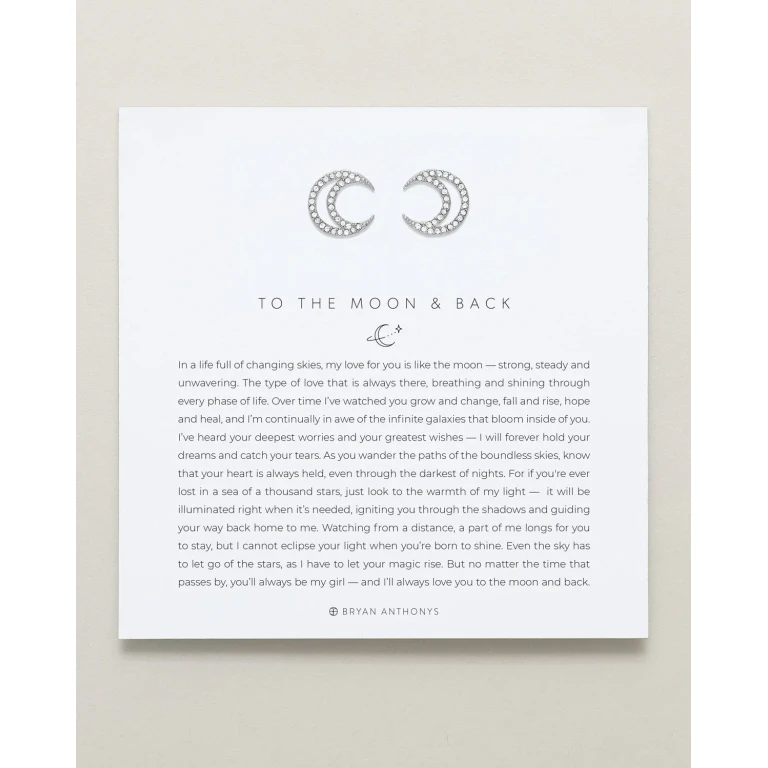 To the Moon and Back Stud Earrings