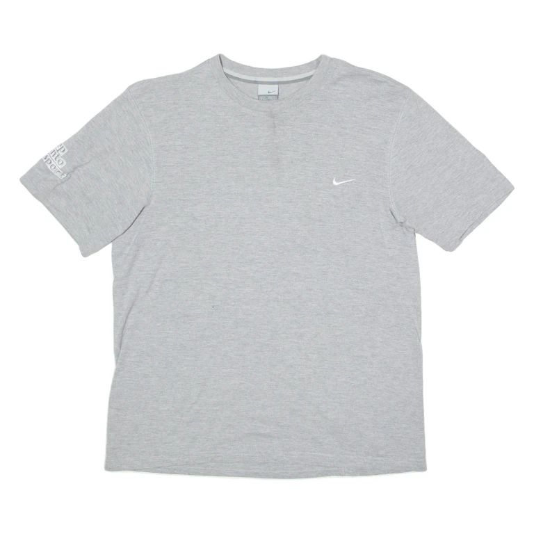 NIKE Youth Sport Trust Mens T-Shirt Grey Crew Neck M