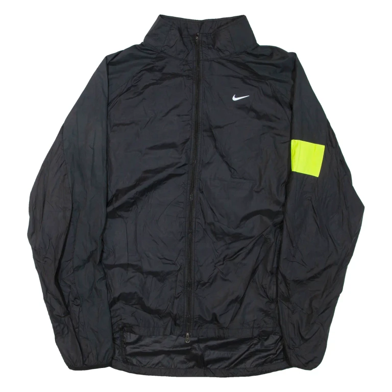 NIKE Mens Shell Jacket Black Nylon XL